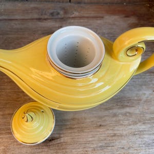 Vintage Hall Aladdin Teapot Infuser Yellow With Gold Details 3 Pieces ...
