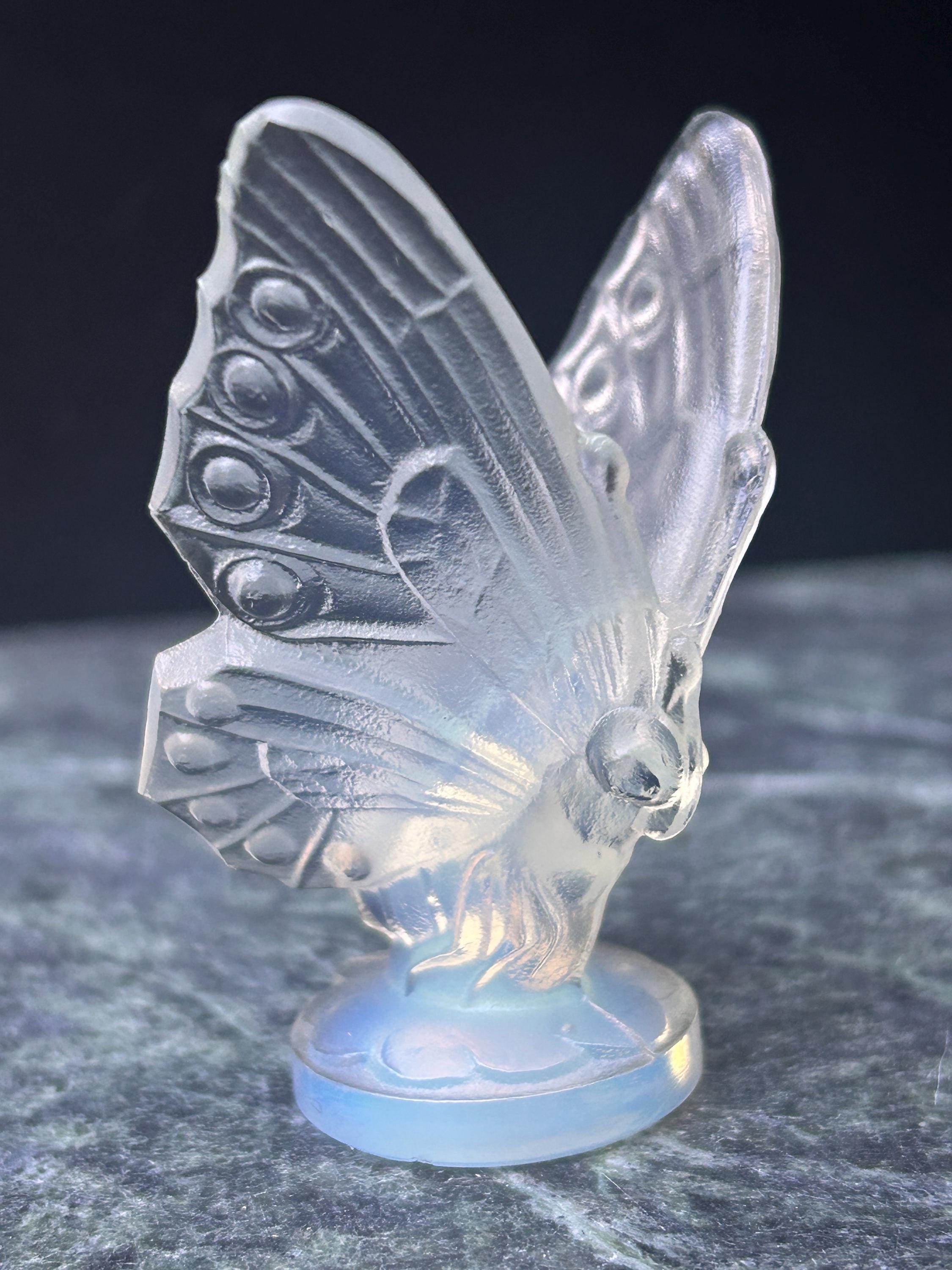 Vintage Sabino Art Glass Butterfly: Italian Opalescent Figurine, 2