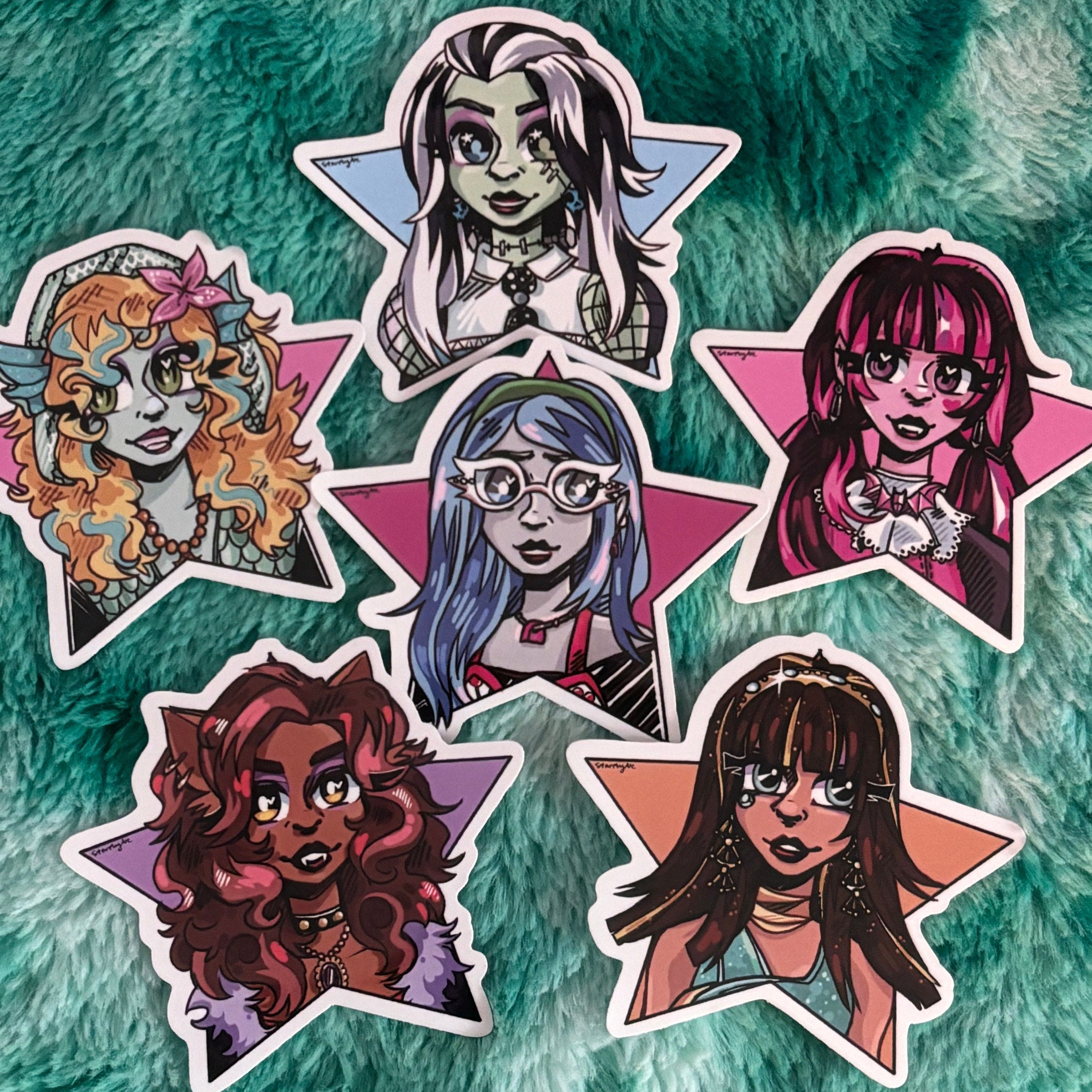 Buy 2 Get 1 Free - Monster High Main 6 - Vinyl Stickers - Etsy