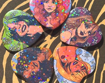 Music Artist Button Pins - Sabrina / Chappell / Billie / Taylor
