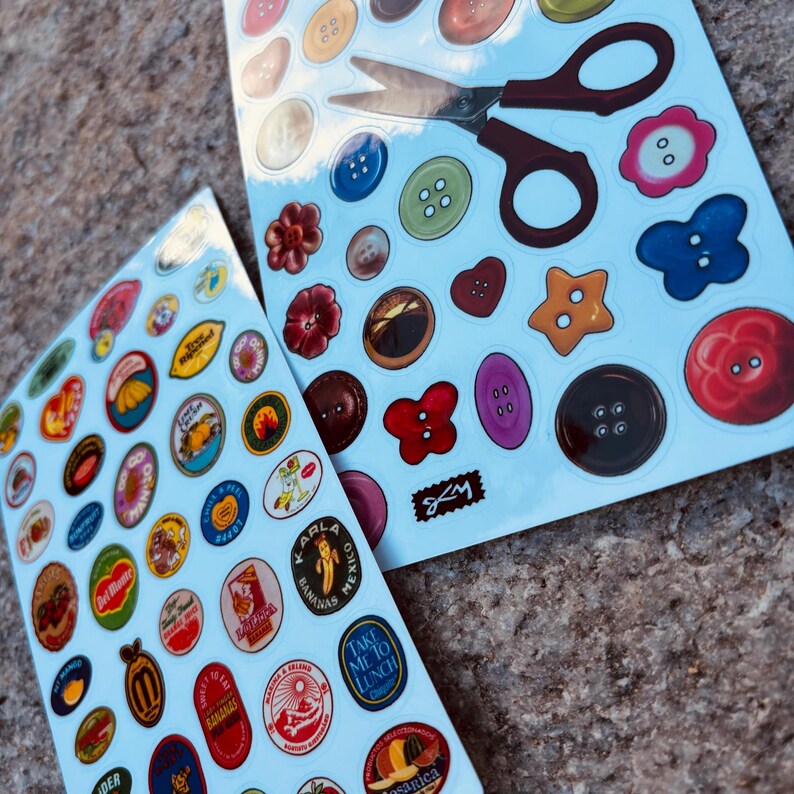 Tiny Collage Sticker Sheet - Etsy