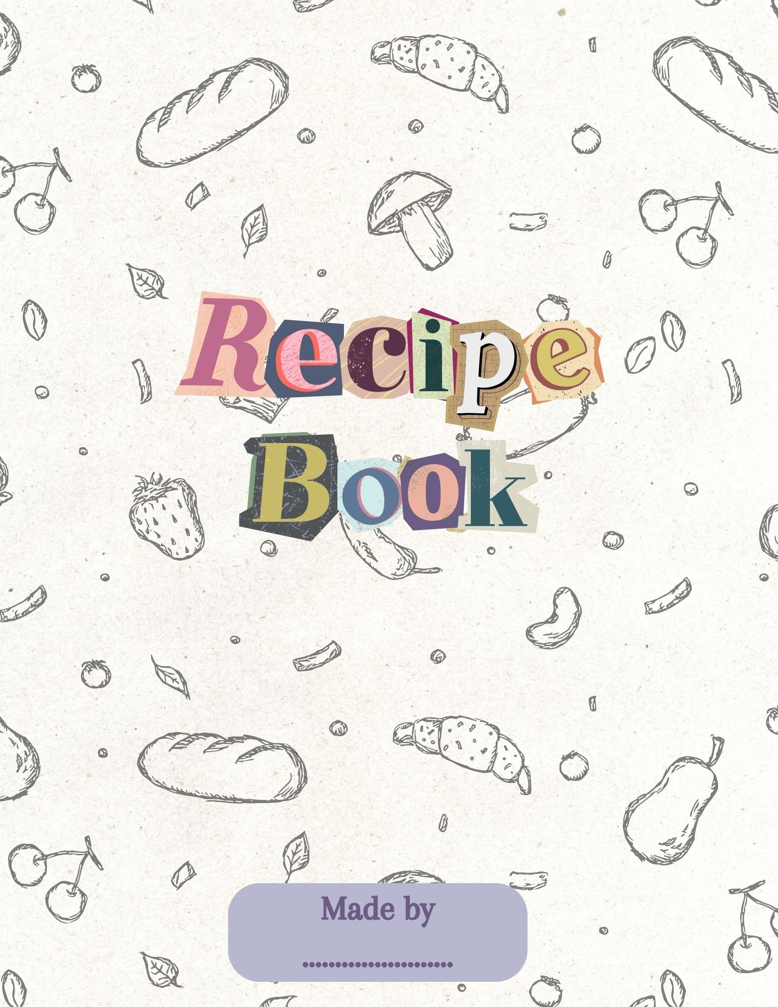 Printable Recipe Template Recipe Book Template Printable Recipe Page ...