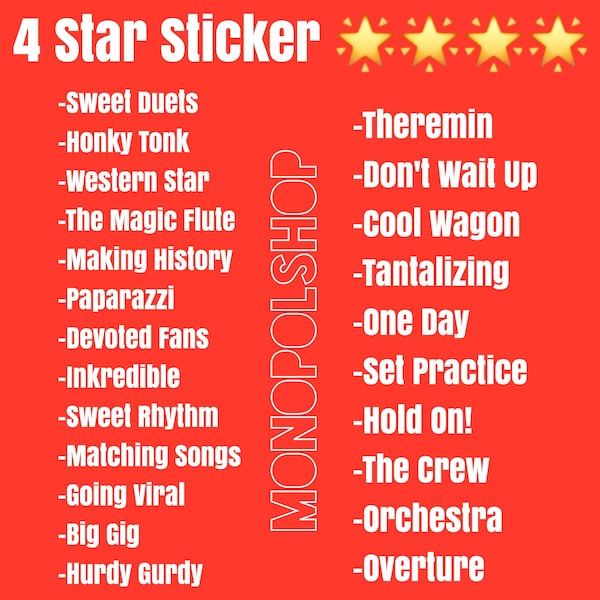 4 Star Sticker - MNPLY Go