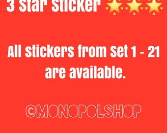 3 Star Sticker - MNPLY Go
