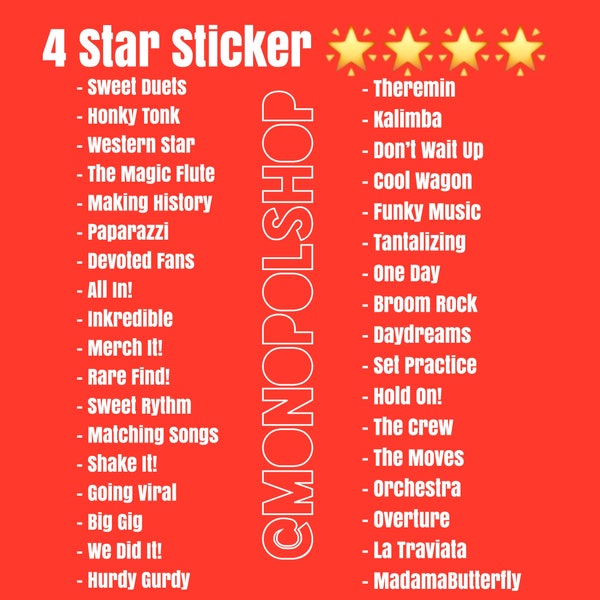 4 Star Sticker - MNPLY Go