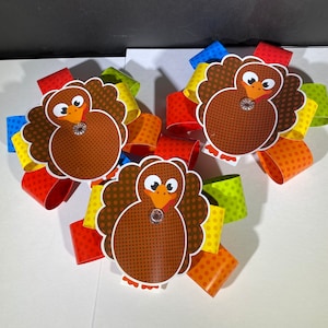 12 Thanksgiving Turkey Decoration Cake Lay ons Dozen Cartoon