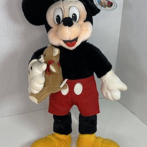 1992 Disney World Teddy Bear Convention Mickey Mouse Plush image 1