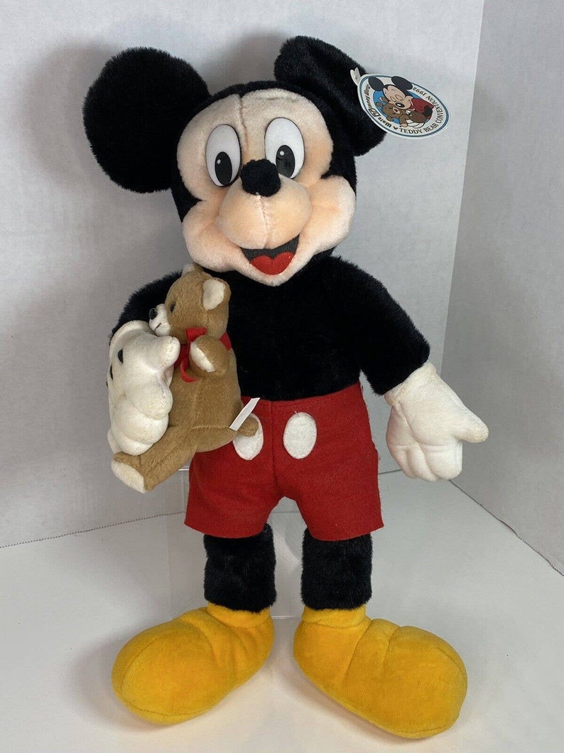 1992 Disney World Teddy Bear Convention Mickey Mouse Plush image 1