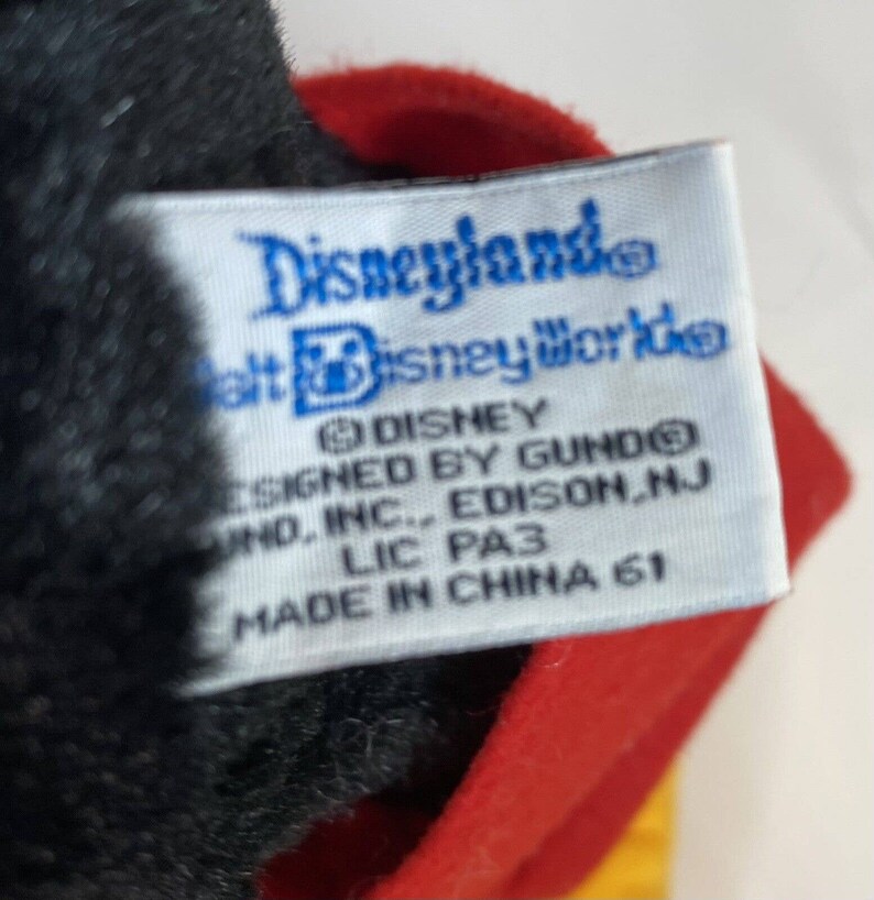 1992 Disney World Teddy Bear Convention Mickey Mouse Plush image 5