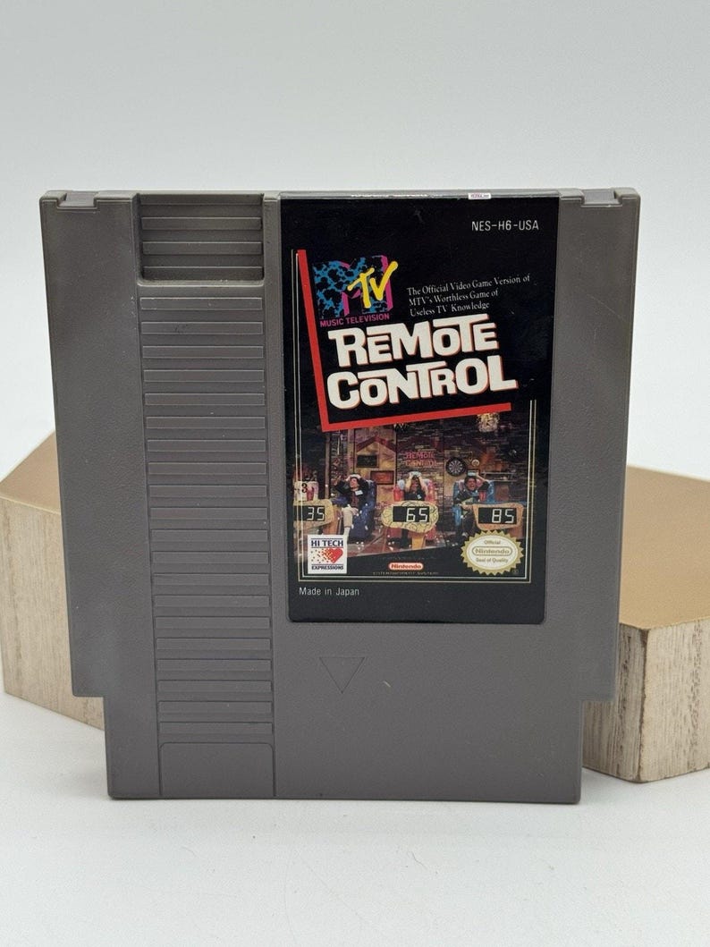 Mtv MTV'S Remote Control Classic Video Game Original Nintendo System NES HQ image 1