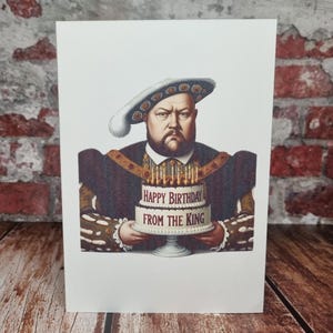 Biglietto di auguri di compleanno di Enrico VIII, biglietto di auguri storico Tudor