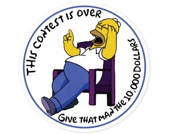 Homer Rindo - Adesivo