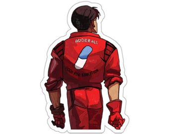 Adesivo Kaneda Akira: fã de anime com TDAH, Cyberpunk 80s Retro Noir