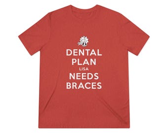 Camiseta unissex "Lisa precisa de aparelho" dos Simpsons - Camiseta com frase engraçada