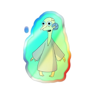 Mr. Burns Holographic Sticker: Simpsons X-Files Parody Decal image 1