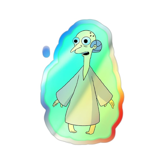 Mr. Burns Holographic Sticker: Simpsons X-Files Parody Decal
