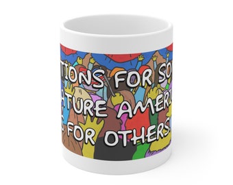 Caneca de café engraçada "Abortos para alguns", presente para o escritório