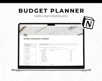 Planer Notion | Haushaltsplaner Notion | Minimalistic Notion Haushaltsvorlage | Begriffsausgabenübersicht