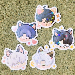Meow and Deepspace – Catboy Love and Deepspace Sticker Pack LADs
