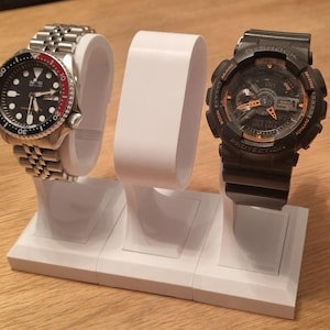 Support pour montre moderne 3 pièces - Solution d'affichage de montre compacte et élégante, 3 supports pour montre