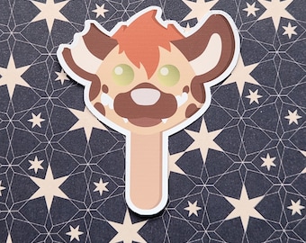 HYENA Pawpsicle Sticker / Spotted Hyena / Popsicle / Gumball Ice-cream