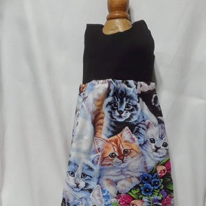 Cat Print Dress Knitted Shrug Suede Shoes for 18 Inch Dolls AG OG