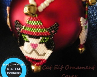 PDF Download Anleitung Muster Katze Elfen Perlenarbeit Ornament
