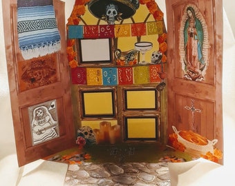 Brown LabelHalloween DecorHalloween Props Dia de los Muertos Bottle