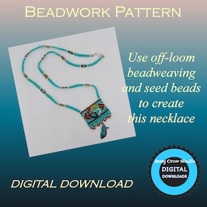 Digital Download Beadwork Pattern for Medicine Wheel Motif Necklace