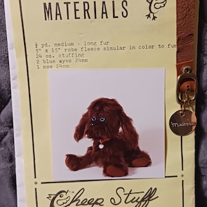 Adorable Stuffed Animal Puppy Dog Sewing Pattern and Collar