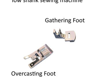Presser Feet for Patchwork 7285Q Overcast Foot and Gathering Foot