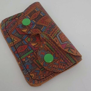 Estuche de tarjeta de solapa de doble instantánea de ante impreso