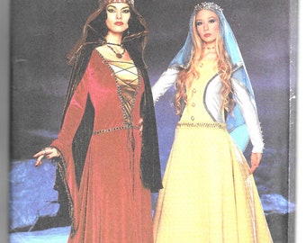 Simplicity 9758 Medieval Gown Costume Uncut Sewing Pattern