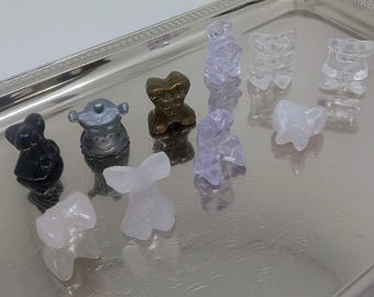 Assorted Vintage Crazy Bones Assorted Red Yellow Metallic