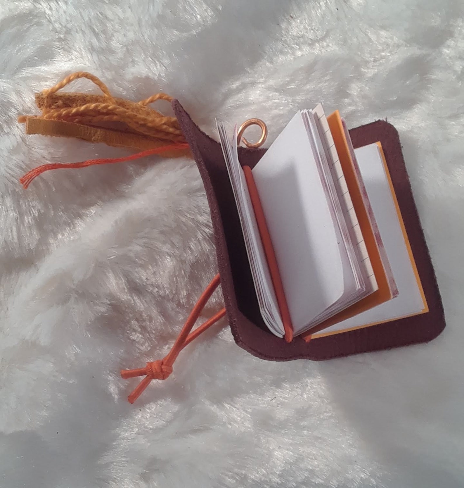 Micro Brown Leather Journal TN Notebook with Two Inserts | Etsy