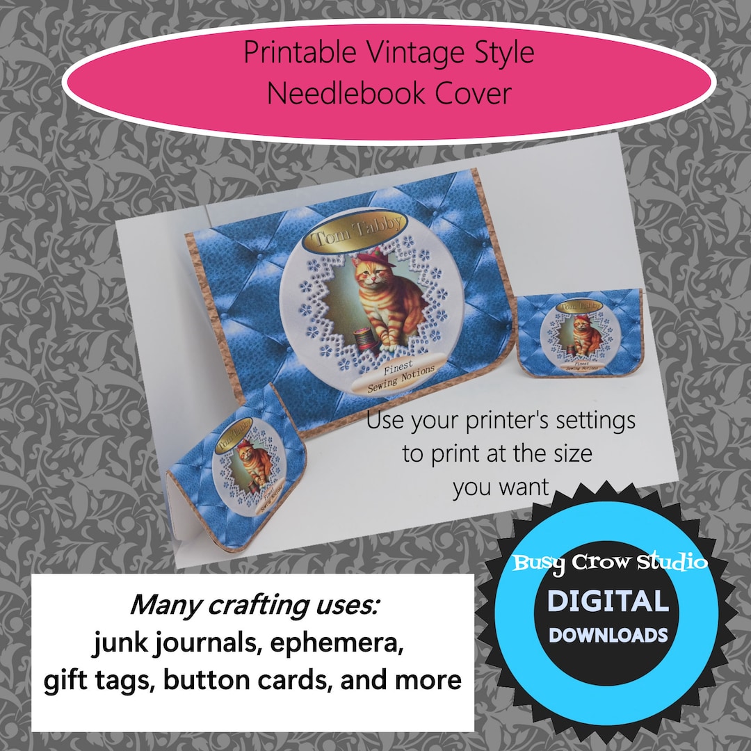 Printable Vintage Needlebook