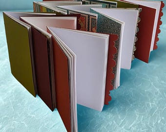 Colorful Recycled Paper A7 Micro Size TN Journal Insert Notebook Refills Set of Three