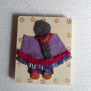 Handmade Shawl Dancer Ornament Never Too Old to Dance Lavender Shawl Color