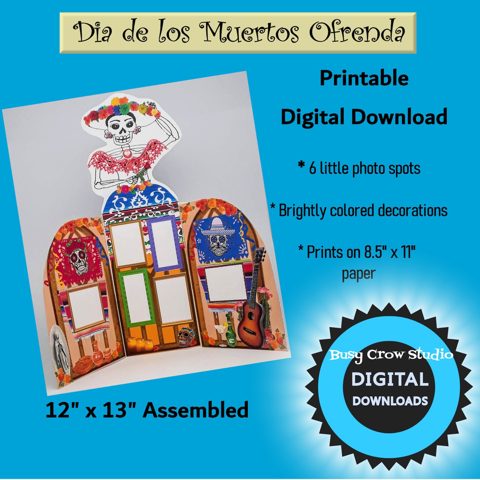 Digital Download Printable Dia De Los Muertos Paper Ofrenda Altar - Etsy