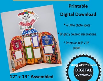 Digital Download Printable Dia de los Muertos Paper Ofrenda Altar