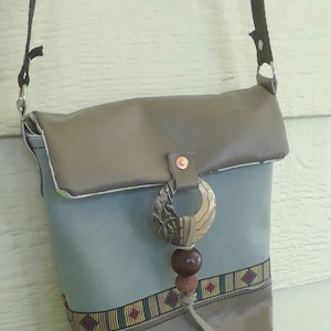 Bolso de hombro estilo bohemio estilo western de cuero hecho a mano