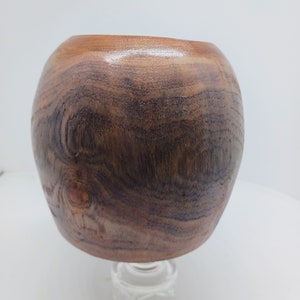 Wooden Vase Semi Round Shape