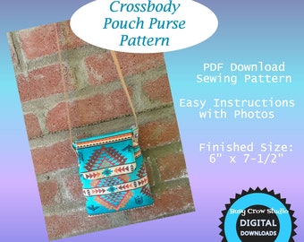 Crossbody zakje portemonnee naaipatroon PDF downloaden