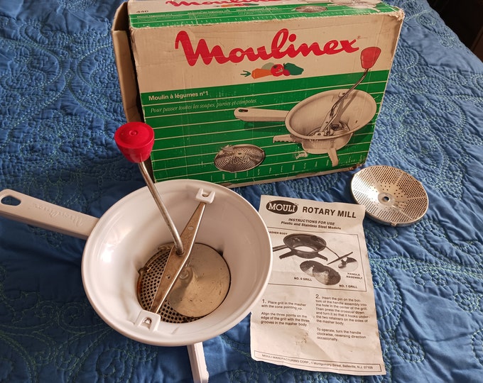 Vintage Mouli Moulinex Food Mill Cooking Kitchen Tool Food Preparation