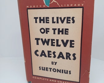 Vintage Hardbound Volume The Lives of The Twelve Caesars by Suetonius