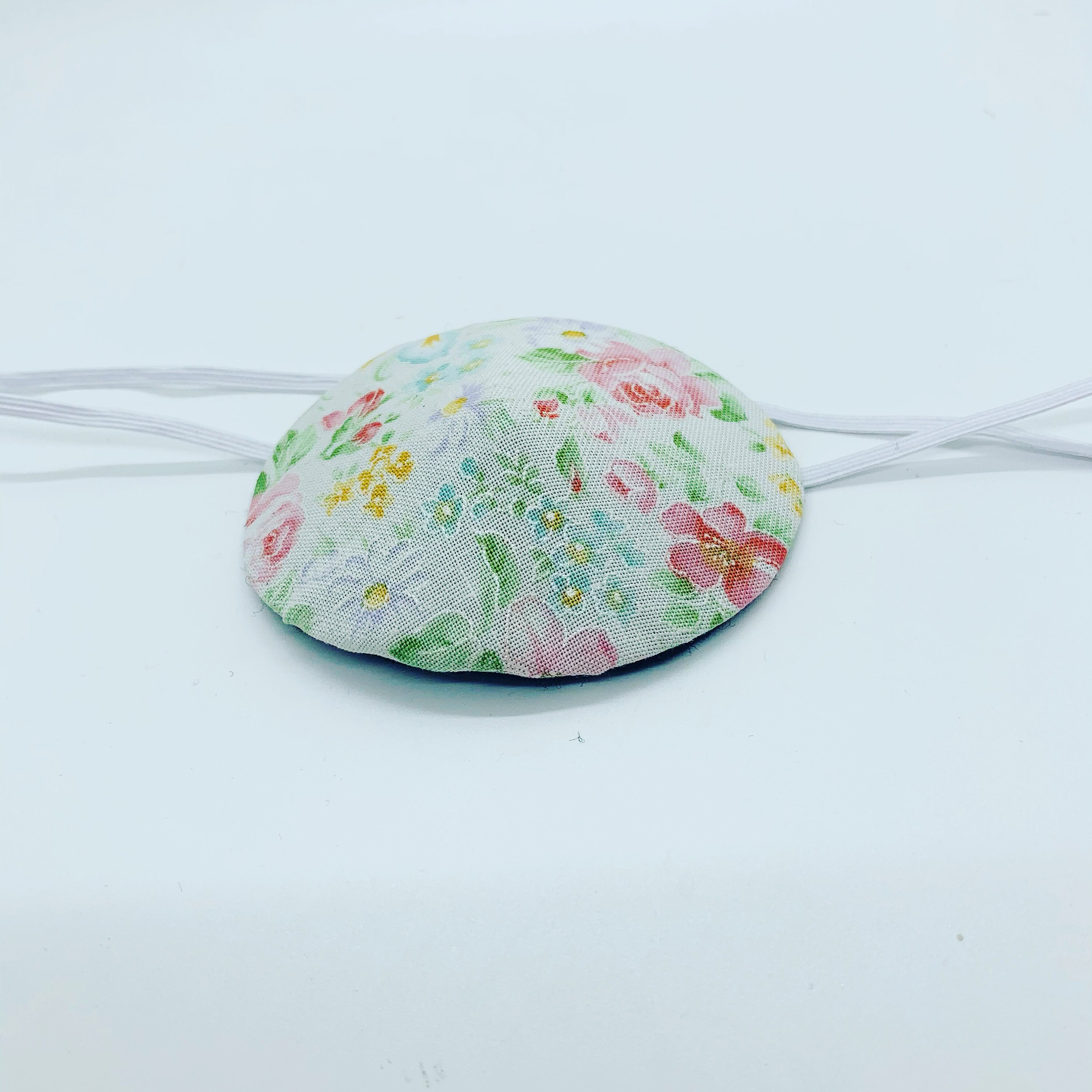 Floral and White Cotton Eye Patch - Etsy