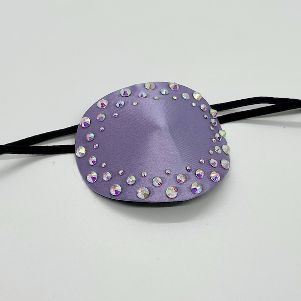 Eye Patch with Crystal Rhinestone Embellishment