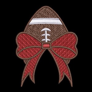 Football Side Bow - Applique and Design