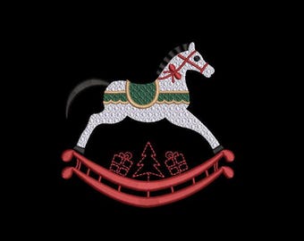 Rocking Horse 01 - 2 Hoop Sizes