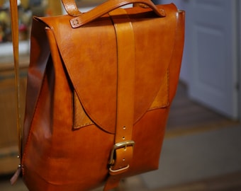 The "Working Lady" Lady Bag / Handmade Lady Bag/ Leather Bag / Handmade Backpack/